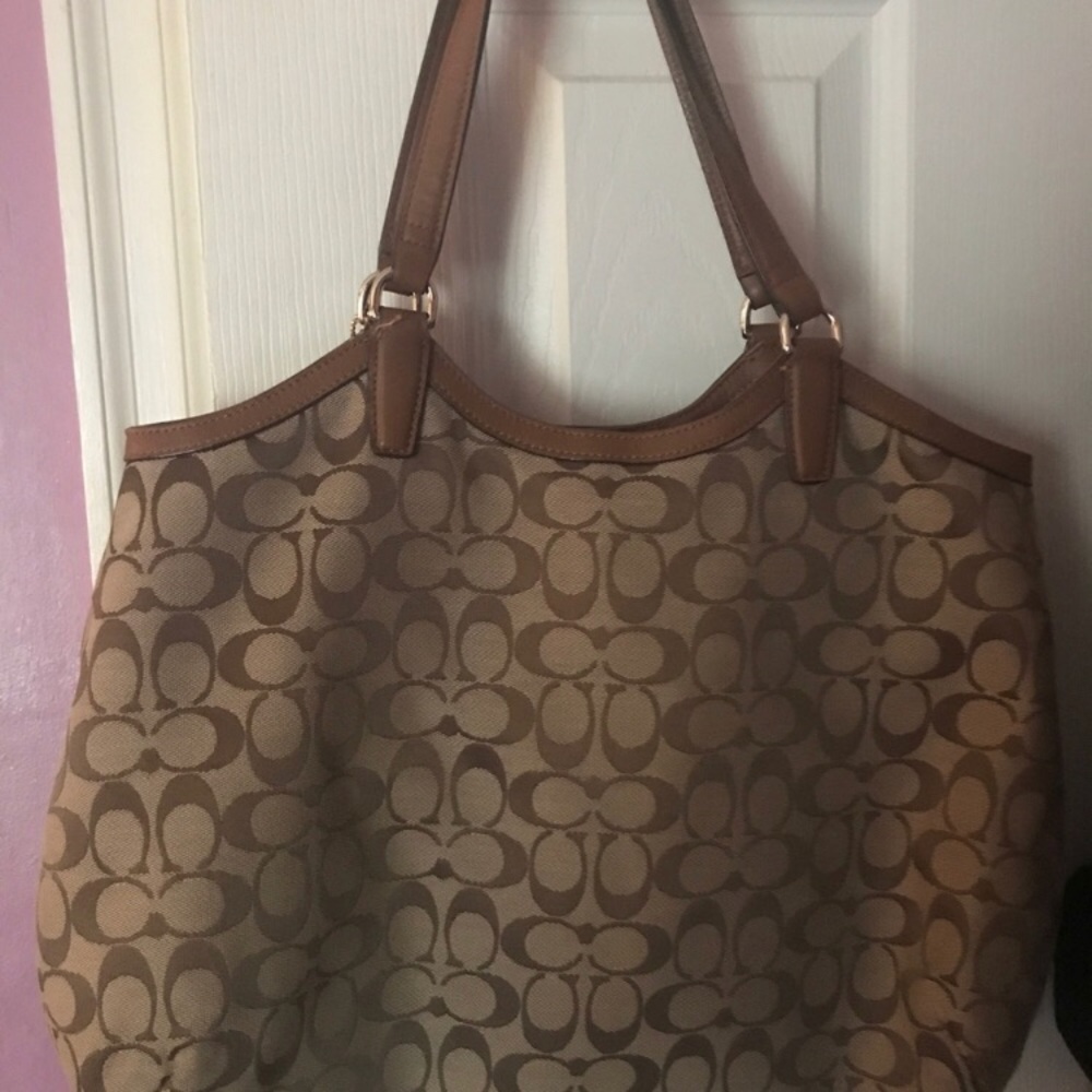 Pink coach bag